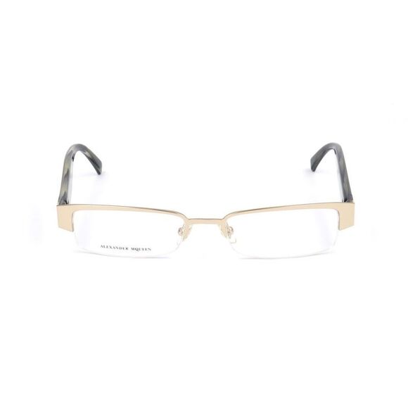 Alexander McQueen Gold Metal Glasses(Frames)